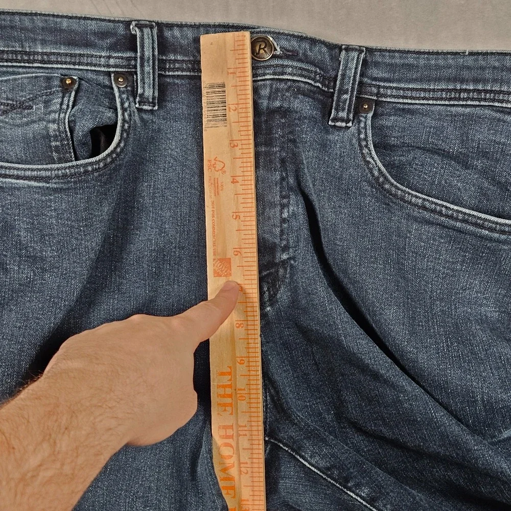 Revtown Automatic Jeans Mens 36x30 (Actual 36x28) Blue Dark Wash‎ Denim Relaxed